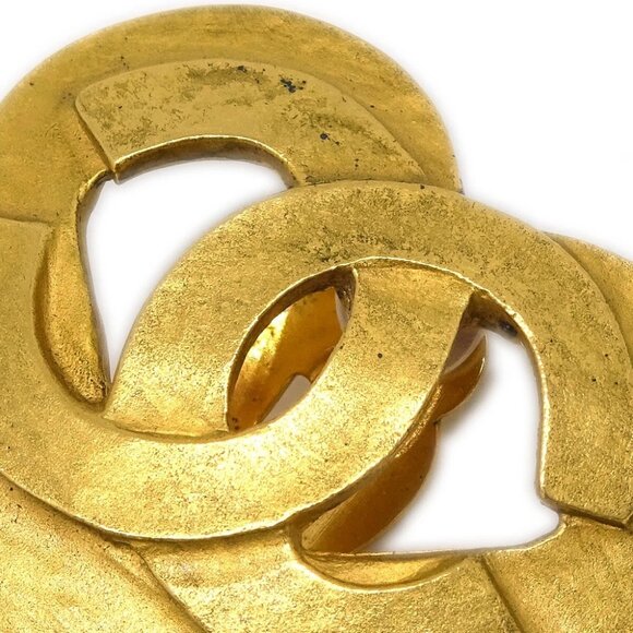 Chanel Gold Heart Earrings Clip-On 95P 133082 - Picture 2 of 4